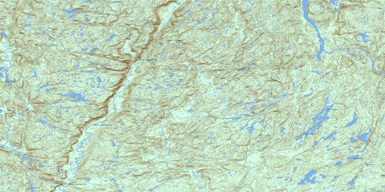 Lac A Renard Topographic map 022I10 at 1:50,000 Scale