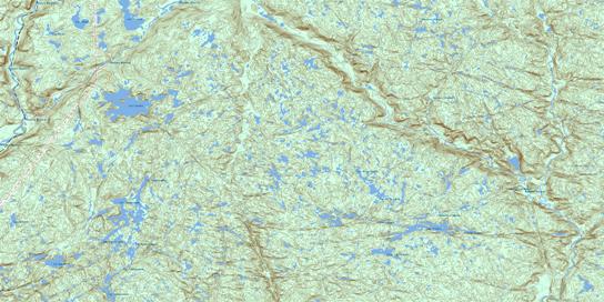 Lac Cacaoni Topo Map 022I12 at 1:50,000 scale - National Topographic System of Canada (NTS) - Toporama map