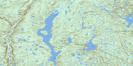 Lac Nipisso Topo Map 022I13 at 1:50,000 scale - National Topographic System of Canada (NTS) - Toporama map