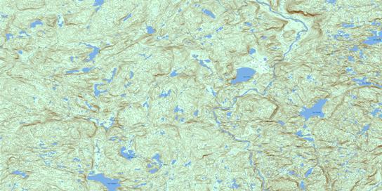 Lac Ternet Topo Map 022I16 at 1:50,000 scale - National Topographic System of Canada (NTS) - Toporama map