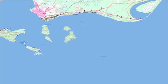 Sept-Iles Topo Map 022J01 at 1:50,000 scale - National Topographic System of Canada (NTS) - Toporama map