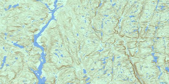 Lac Beaudin Topo Map 022J05 at 1:50,000 scale - National Topographic System of Canada (NTS) - Toporama map