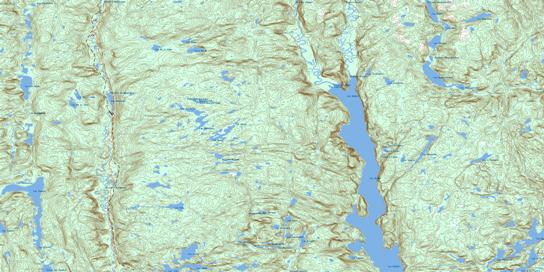 Lac Walker Topographic map 022J06 at 1:50,000 Scale