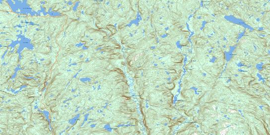 Lac Rond Topo Map 022J11 at 1:50,000 scale - National Topographic System of Canada (NTS) - Toporama map