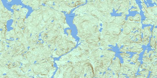 Lac Bouffard Topo Map 022J12 at 1:50,000 scale - National Topographic System of Canada (NTS) - Toporama map