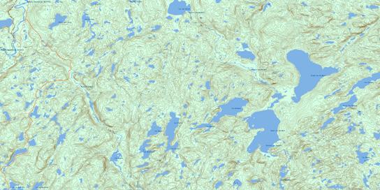 Grand Lac Du Nord Topo Map 022J14 at 1:50,000 scale - National Topographic System of Canada (NTS) - Toporama map