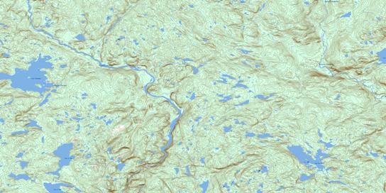 Lac Dollard Topographic map 022J15 at 1:50,000 Scale