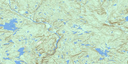 Lac Dollard Topo Map 022J15 at 1:50,000 scale - National Topographic System of Canada (NTS) - Toporama map