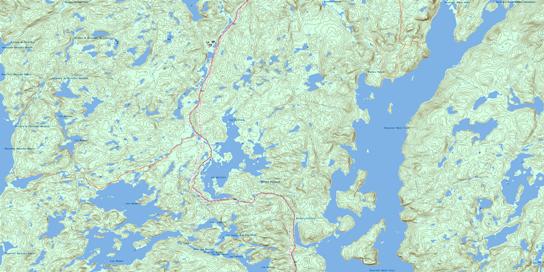 Lac Gaillard Topo Map 022K02 at 1:50,000 scale - National Topographic System of Canada (NTS) - Toporama map