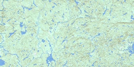 Lac Praslin Topo Map 022K04 at 1:50,000 scale - National Topographic System of Canada (NTS) - Toporama map