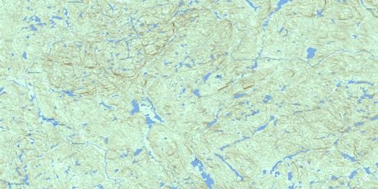 Lac Tremaudan Topographic map 022K05 at 1:50,000 Scale