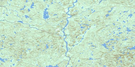 Lac Blanzy Topo Map 022K06 at 1:50,000 scale - National Topographic System of Canada (NTS) - Toporama map