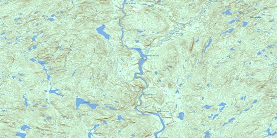 Lac Hermas Topo Map 022K11 at 1:50,000 scale - National Topographic System of Canada (NTS) - Toporama map