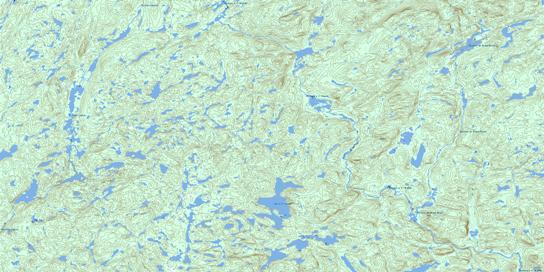 Lac A L'Argent Topo Map 022K12 at 1:50,000 scale - National Topographic System of Canada (NTS) - Toporama map