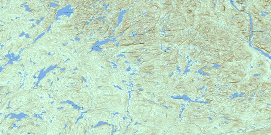 Lac Auriac Topographic map 022K13 at 1:50,000 Scale