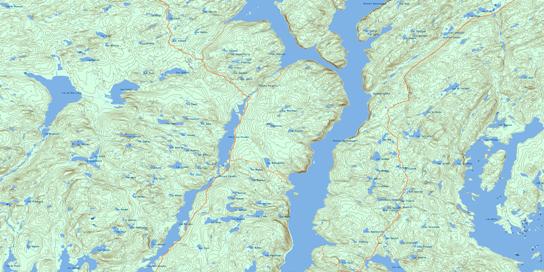 Lac Du Bois Long Topo Map 022K15 at 1:50,000 scale - National Topographic System of Canada (NTS) - Toporama map