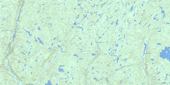Lac A La Pluie Topo Map 022L04 at 1:50,000 scale - National Topographic System of Canada (NTS) - Toporama map