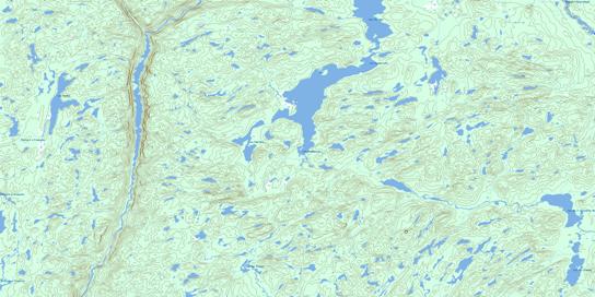 Lac Maupertuis Topographic map 022L05 at 1:50,000 Scale