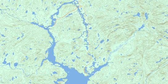 Riviere Cocoumenen Topo Map 022L06 at 1:50,000 scale - National Topographic System of Canada (NTS) - Toporama map