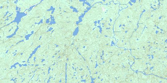 Lac Du Raccourci Topo Map 022L08 at 1:50,000 scale - National Topographic System of Canada (NTS) - Toporama map