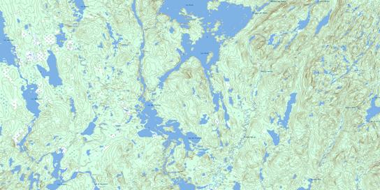 Lac Des Prairies Topo Map 022L09 at 1:50,000 scale - National Topographic System of Canada (NTS) - Toporama map
