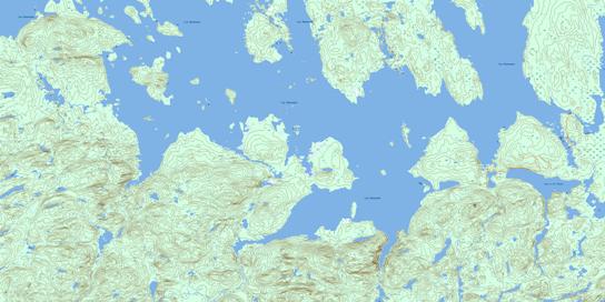 Grande Baie Topo Map 022L10 at 1:50,000 scale - National Topographic System of Canada (NTS) - Toporama map