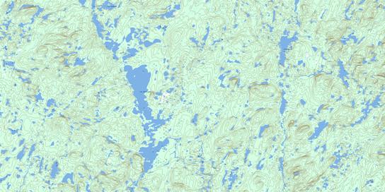 Lac Machisque Topographic map 022L13 at 1:50,000 Scale