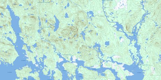 Baie Bellevue Topographic map 022L15 at 1:50,000 Scale