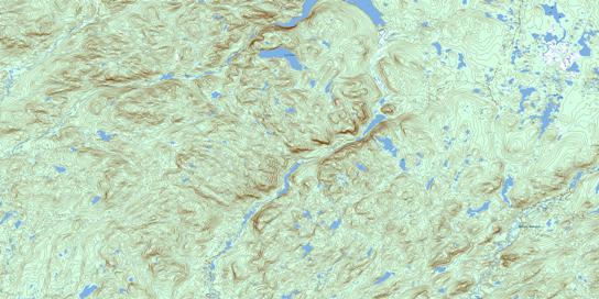 Lac Brue Topographic map 022M01 at 1:50,000 Scale