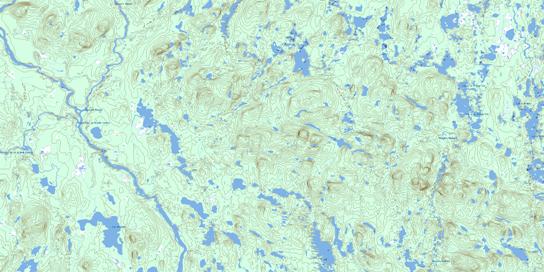 Lac Allenou Topo Map 022M03 at 1:50,000 scale - National Topographic System of Canada (NTS) - Toporama map