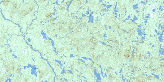 Lac Allenou Topo Map 022M03 at 1:50,000 scale - National Topographic System of Canada (NTS) - Toporama map
