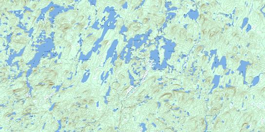 Lac Palairet Topo Map 022M04 at 1:50,000 scale - National Topographic System of Canada (NTS) - Toporama map