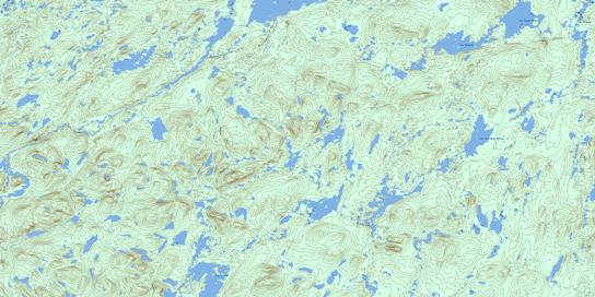 Lac Des Deux Milles Topo Map 022M05 at 1:50,000 scale - National Topographic System of Canada (NTS) - Toporama map
