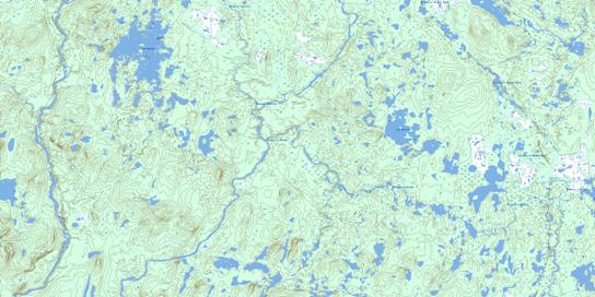 Lac Natipi Topo Map 022M06 at 1:50,000 scale - National Topographic System of Canada (NTS) - Toporama map