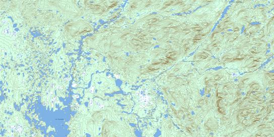 Lac Piacouadie Topo Map 022M07 at 1:50,000 scale - National Topographic System of Canada (NTS) - Toporama map