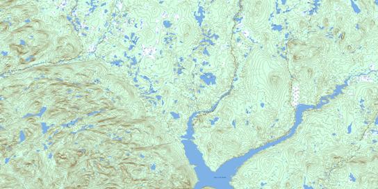 Lac A La Croix Topo Map 022M08 at 1:50,000 scale - National Topographic System of Canada (NTS) - Toporama map