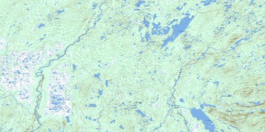 Lac Courtois Topographic map 022M11 at 1:50,000 Scale