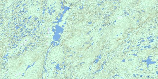 Lac Indicateur Topographic map 022M13 at 1:50,000 Scale