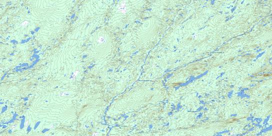 Riviere Epervanche Topo Map 022M14 at 1:50,000 scale - National Topographic System of Canada (NTS) - Toporama map