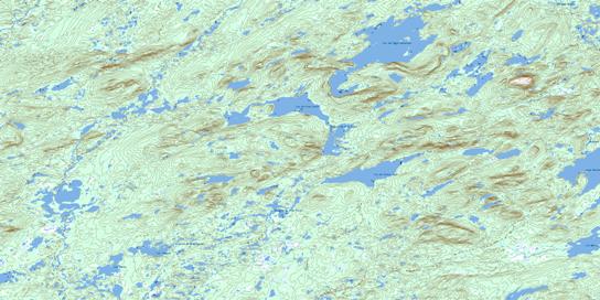 Lac Du Cran Casse Topographic map 022M15 at 1:50,000 Scale