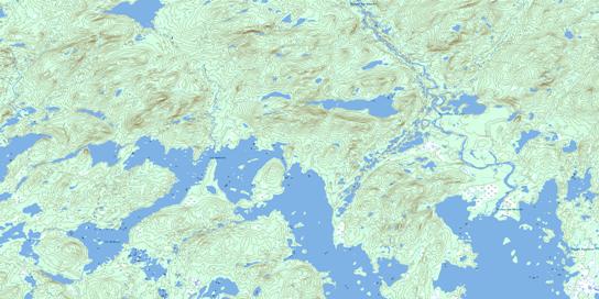 Lac Maublant Topographic map 022M16 at 1:50,000 Scale