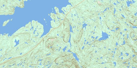 Lac Mathevet Topographic map 022N01 at 1:50,000 Scale