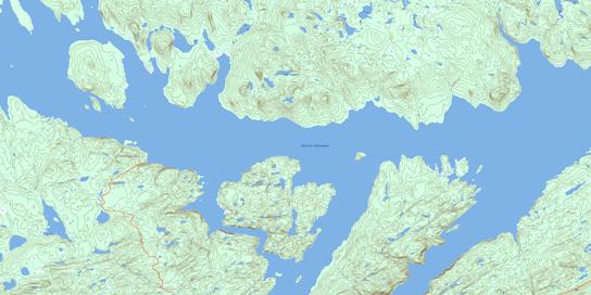 Lac Lacoste Topo Map 022N02 at 1:50,000 scale - National Topographic System of Canada (NTS) - Toporama map