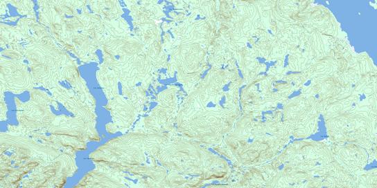 Lac Tetepisca Topographic map 022N03 at 1:50,000 Scale