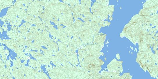 Riviere Utishku Topographic map 022N06 at 1:50,000 Scale