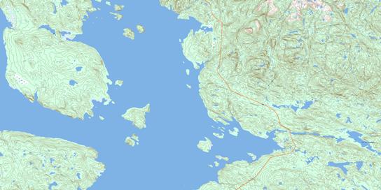 Lac Lacoursiere Topo Map 022N08 at 1:50,000 scale - National Topographic System of Canada (NTS) - Toporama map
