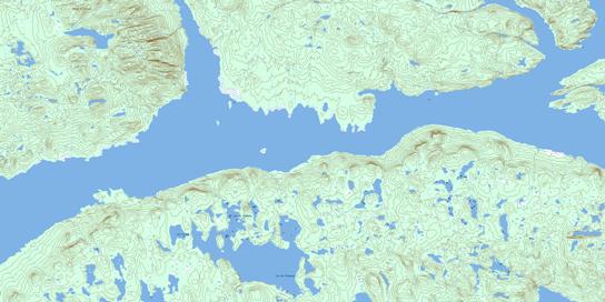 Lac Du Chaunoy Topographic map 022N10 at 1:50,000 Scale