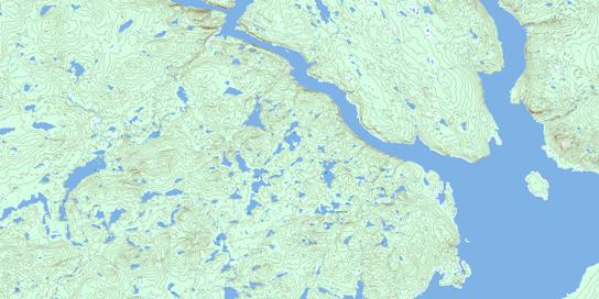 Lac Landriaux Topo Map 022N11 at 1:50,000 scale - National Topographic System of Canada (NTS) - Toporama map