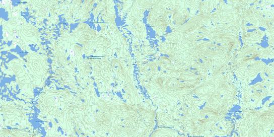 Lac Des Iles Brulees Topographic map 022N12 at 1:50,000 Scale