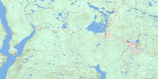 Lac Barbel Topo Map 022N16 at 1:50,000 scale - National Topographic System of Canada (NTS) - Toporama map
